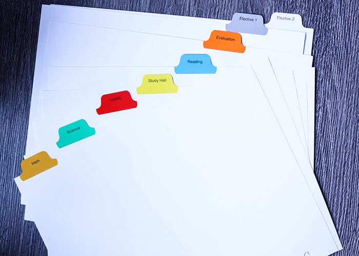 Custom Paper Tabs