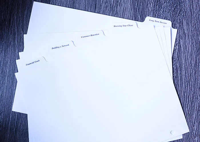 Custom Paper Tabs