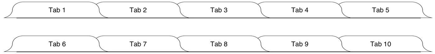 Tabzoola proof drawing of the Appellate Appendix Tabs (Tab 1–10 Set): Tab 1, Tab 2, Tab 3, Tab 4, Tab 5, Tab 6, Tab 7, Tab 8, Tab 9, Tab 10